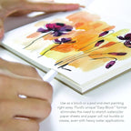 Fluid Watercolor Paper Block, 8 x 8 inches, 15 Sheets, 140 lb Cold Press Pad - Image 3