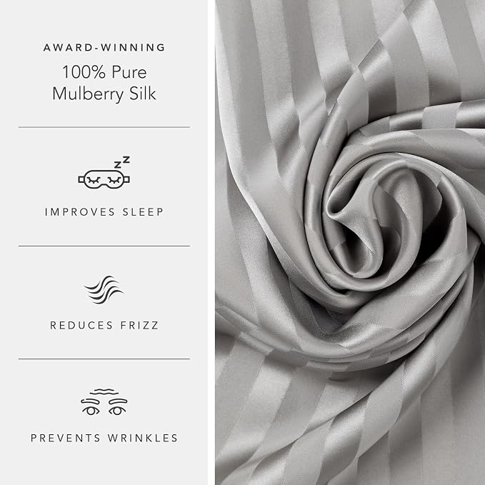 Fishers Finery 30mm 100% Pure Mulberry Silk Pillowcase, Quality Tested - Image 5
