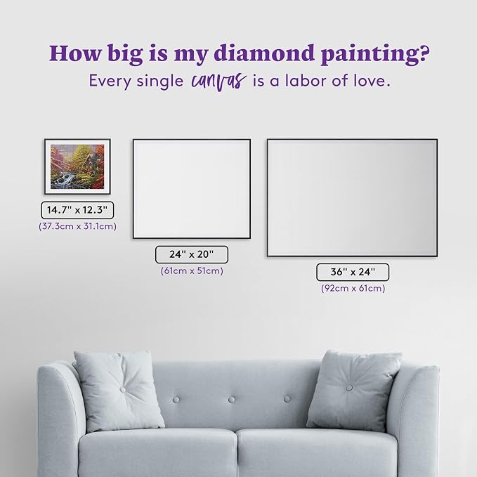 DIAMOND ART CLUB Golden Cabin Dreams Diamond Painting Kit, Fun DIY Crafts - Image 4
