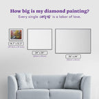 DIAMOND ART CLUB Golden Cabin Dreams Diamond Painting Kit, Fun DIY Crafts - Image 4