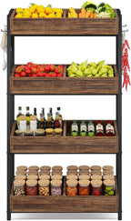Tribesigns 4-Tier Retail Snack Display Shelf, Snack Rack Display Stand - Image 7
