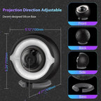 Black Hole Projector Scientifically Sculpted by Led Light, Interstellar Galaxy - Image 9