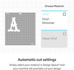 Cricut Shimmer Vinyl – Permanent, Party Sampler - 12 in x 12 in - Image 6