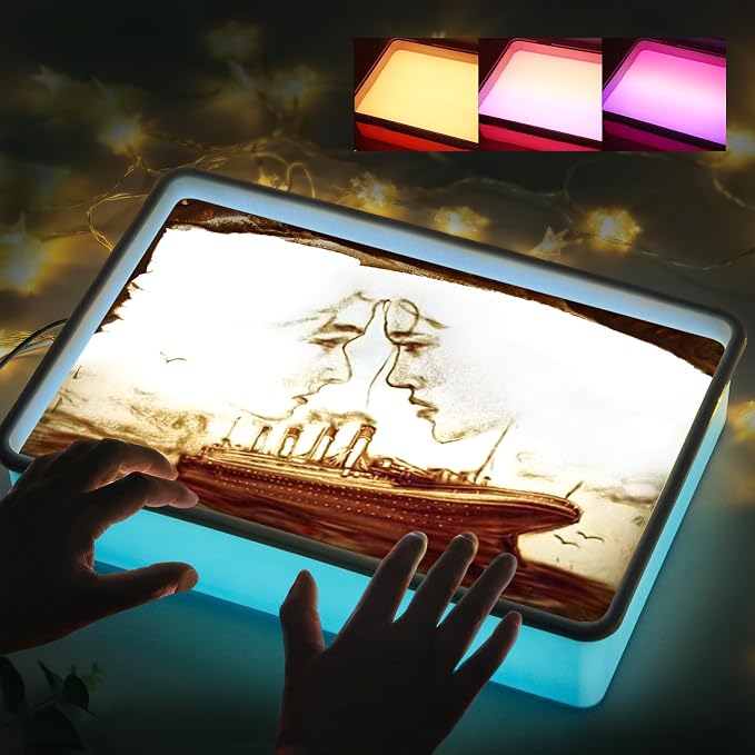 PreTrans Sand Painting Light Box – Kids Light Table by PreTrans