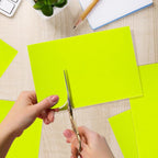 10PCS Bright Yellow Self Adhesive Felt Fabric Sheets Sticky Felt Sheets - Image 4