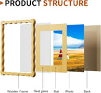 10x10 Wavy Picture Frame With Mat - Image 4