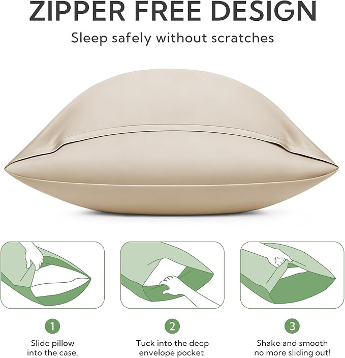 MR&HM King Pillow Cases Set of 2, Cooling Pillow Case - Image 6