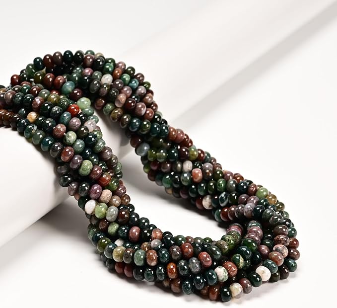 ICAI 4x6mm Natural Rondelle Beads – Loose Gemstone Spacers - Image 3
