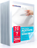 Hygloss 8.5" x 11" Acetate Paper by HyglossProductsInc