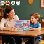 4 Sets of Wooden Puzzles, Each Set has 24 Pieces, Including Castle Unicorn - Image 7