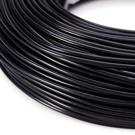 Fashewelry 180 Feet 12 Gauge Aluminum Wire Black Bendable Metal Craft Wire - Image 5