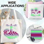 Tintnut Green Pink Gradient Heat Transfer Vinyl Roll, easy cut & weed, stretch - Image 5