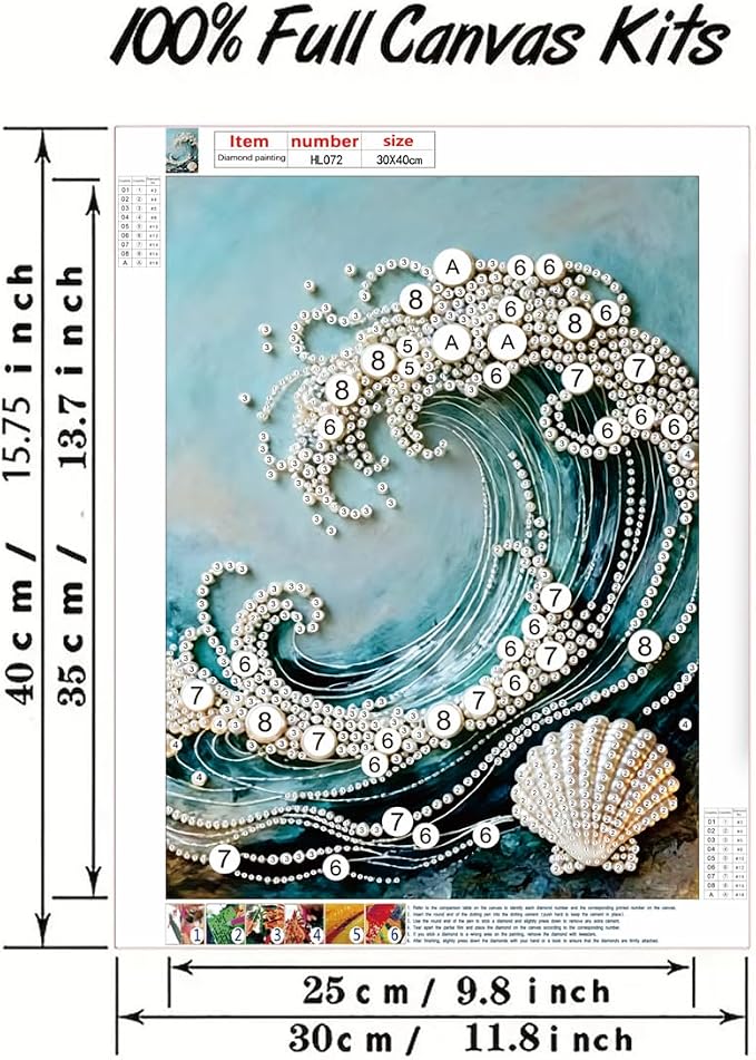 GEMFAMILY 5D Diamond Art Pearl Painting Kits - Image 6