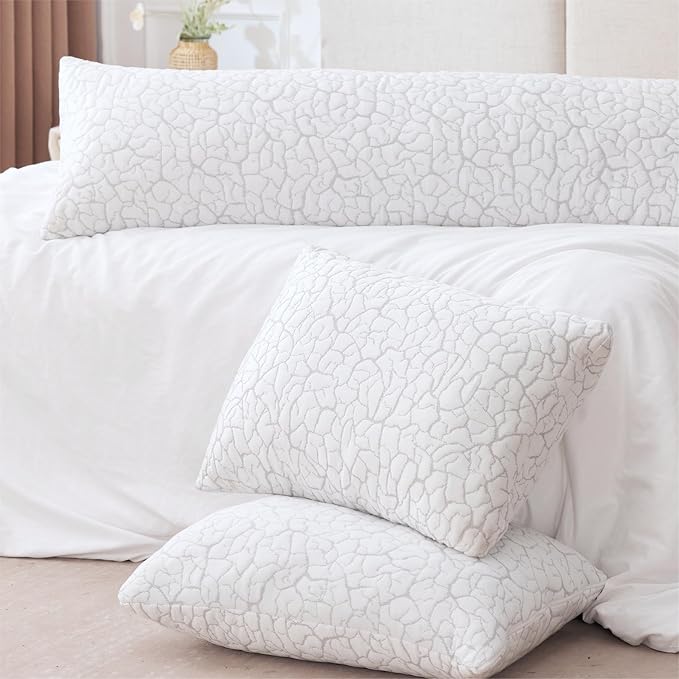 Cooling Pillows for Sleeping 1 Pack, Queen Size Adjustable Shredded Memory Foam - Image 8