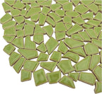 200g Ceramic Mosaic Tiles for Crafts, Irregular Stained Ceramic 0.2"x0.8" by Esweny