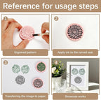 12Pcs Round Linoleum Blocks for Printmaking, 2x2in Premium Rubber Stamps - Image 5