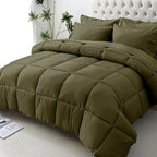 JOLLYVOGUE Queen Comforter Set, Ultra-Soft Bed in a Bag Queen Size 7 Pieces by JOLLYVOGUE