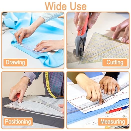 Ruler Grips, Non-Slip Ruler Rings, Quilt Template Grips, Silicone Grips - Image 2
