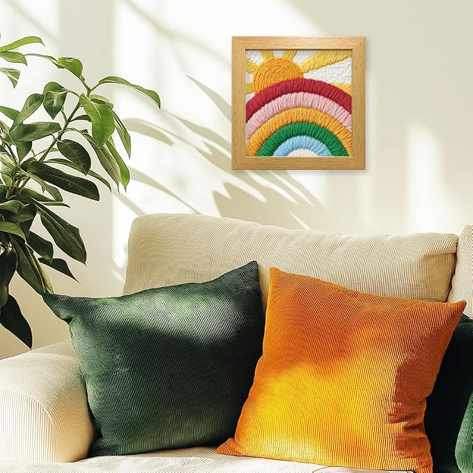 INFUNLY Rainbow Sun Punch Needle Kit - Image 4