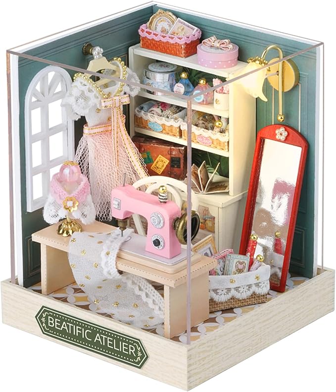 CUTEROOM DIY Doll House Miniature Furniture Wooden House Kit by CUTEROOM