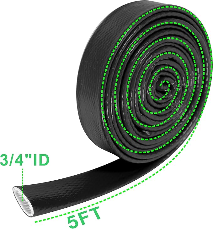 Fuel Line Heat Shield Insulation Heat Shielded Fire Thermo Armor Fire Sleeve - Image 3