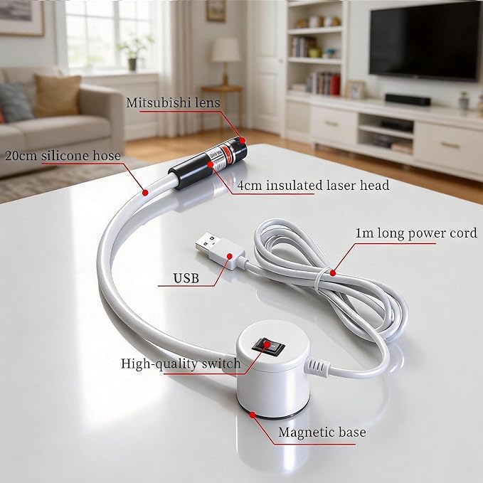 Magnetic Positioning Quilting Light, Sewing Machine Laser Guide, Hands-Free - Image 7