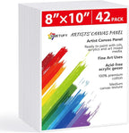 Simetufy 42 Pack Canvas Boards for Painting 8x10 inch Canvas Panels for Kids by Simetufy