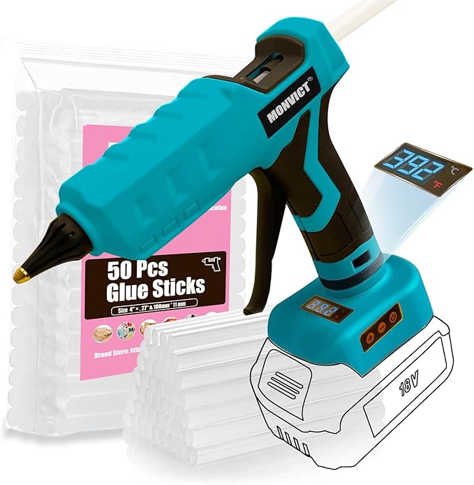 MONVICT Cordless Glue Gun for Makita 18V Battery by MONVICT