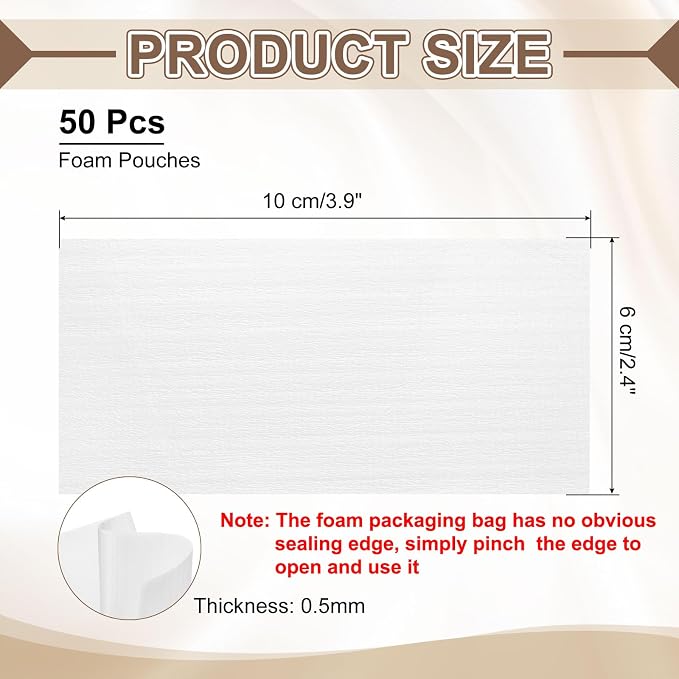 uxcell 50 Pcs Cushion Foam Pouches, Photo Frame - Image 2