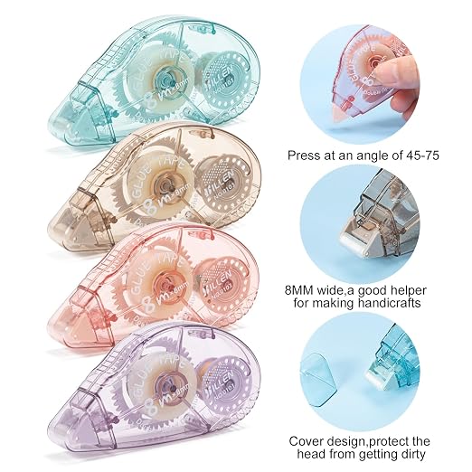 12 Pack Double Sided Tape Roller, Scrapbook Supplies, Glue Tape | Crafts - Image 3