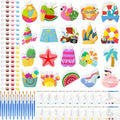 JellyArch 20 Set Summer Beach DIY Painting Ceramic Kit Paint Your Own Beach by JellyArch