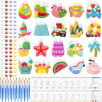JellyArch 20 Set Summer Beach DIY Painting Ceramic Kit Paint Your Own Beach by JellyArch