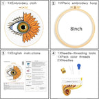 Crafmanoe Sunflower Eyes Embroidery Kits - Image 6