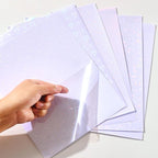 36 Sheets Holographic Laminating Sheets Clear Self Adhesive Sticker Paper | - Image 6