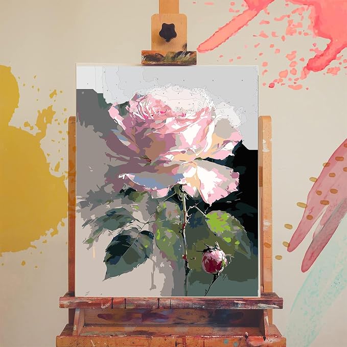 xackcme Rose Paint by Numbers for Adults - Image 3
