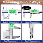 Preciva Backlight Digital Caliper, 6 Inch Rechargeable Electronic Micrometer - Image 6