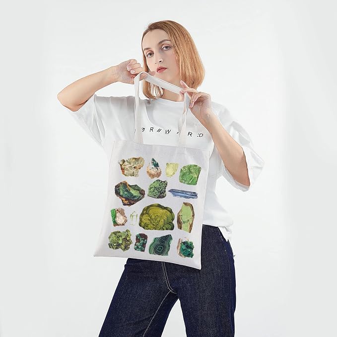 PWHAOO Geology Shopping Bag Rock Collector Tote Bag Natural Landscape Tote Bag - Image 3