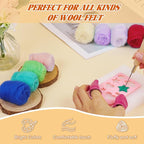 Catopia Needle Felting Kit, Wool Roving 20 Colors Set, Tools - Image 4