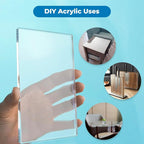 Fab Glass & Mirror Plastic PET Acrylic Plexiglass Sheet 1/8" Thick, - Image 2