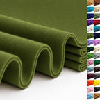 Moss Green Large Felt Fabric 36" x 36", 1.4 mm Soft Felt Sheet, Nonwoven Fabric by ZANEXIR