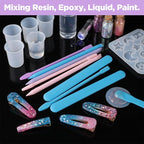 8PCS Silicone Stir Sticks Resin Tools, Reusable Mixing Sticks Silicone Stick - Image 5