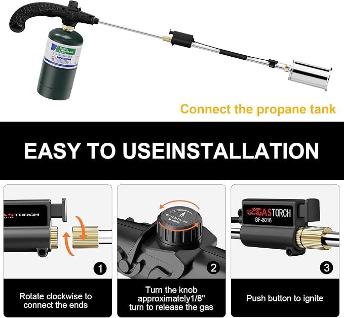 Sondiko Big Flame Propane Torch Head Kit, Weed Torch, Heavy Duty Blow Torch - Image 4