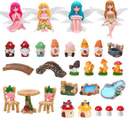 29Pcs Fairy Garden Accessories, Miniature Garden Ornaments Landscape by GGSTDDUP
