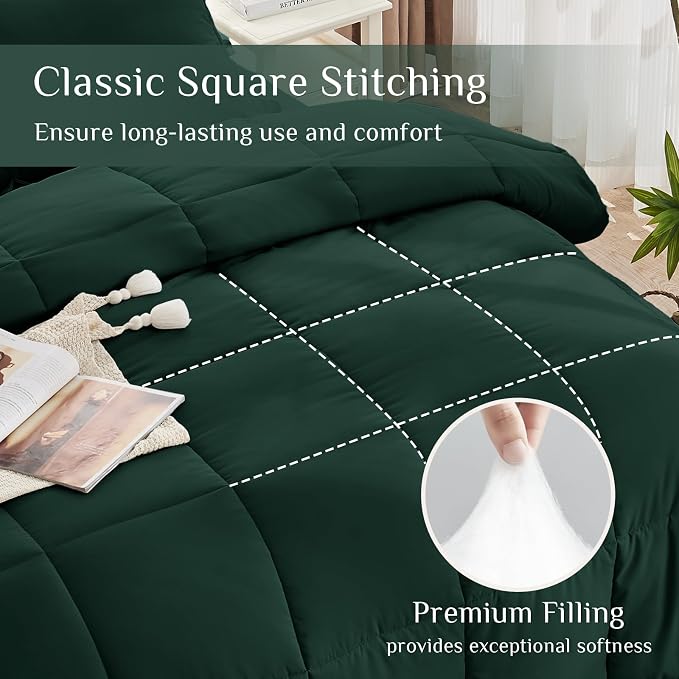 JOLLYVOGUE California King Comforter Set, Ultra-Soft Bed in a Bag Cal King Size - Image 4