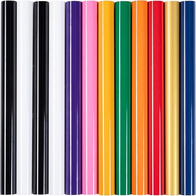 HTVRONT HTV Heat Transfer Vinyl -13 Pack HTV Vinyl Sheets | 12" x 10" Iron on by HTVRONT