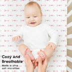 Yoofoss Baby Crib Sheets for Boys Girls, Fitted Crib Sheet 2 Pack for Standard - Image 4