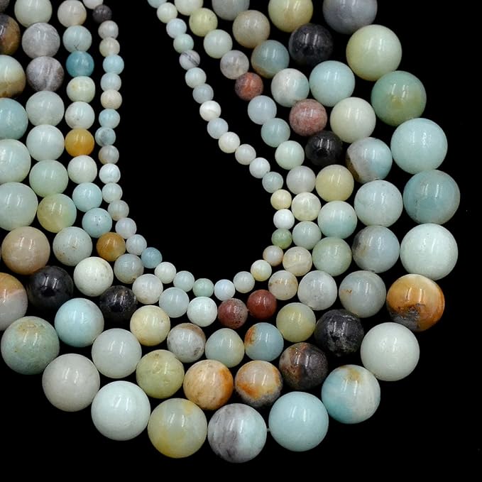 AD Beads Natural Gemstone Round Loose Beads 15" by ADBeads