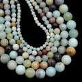 AD Beads Natural Gemstone Round Loose Beads 15" by ADBeads