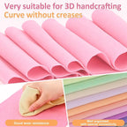 XSEINO 12 Rolls 8"x35" 1.4mm Thick Soft Felt Fabric Sheet 12 Assorted Gothic - Image 2
