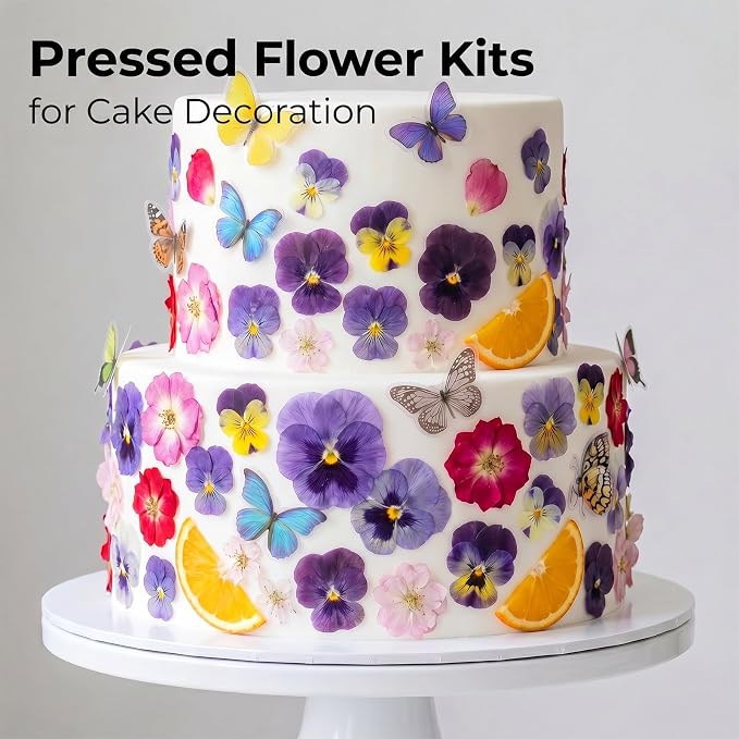 100 PCS Real Dried Pressed Flowers, Mix Natural Dried Pansy Citrus - Image 3